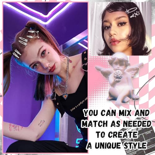MAYCREATE® 30PCS Hair Clips for Girls Women Y2K Accessories Cute Metal Star Pins Fashion Style Barrettes Gifts Korean Stylish Punk MAYCREATE® 30PCS Hair Clips for Girls Women Y2K Accessories Cute Metal Star Pins Fashion Style Barrettes Gifts Korean Stylish Punk